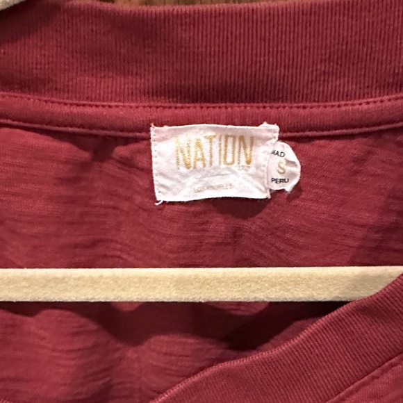 Nation LTD Deep Red Women's Blouse - Picture 2 of 7